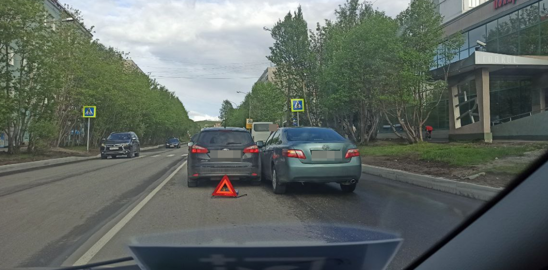 Пробка в Мурманске Авария