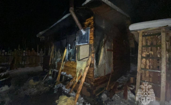 В Мурманской области спасатели предотвратили трагедию Пожар