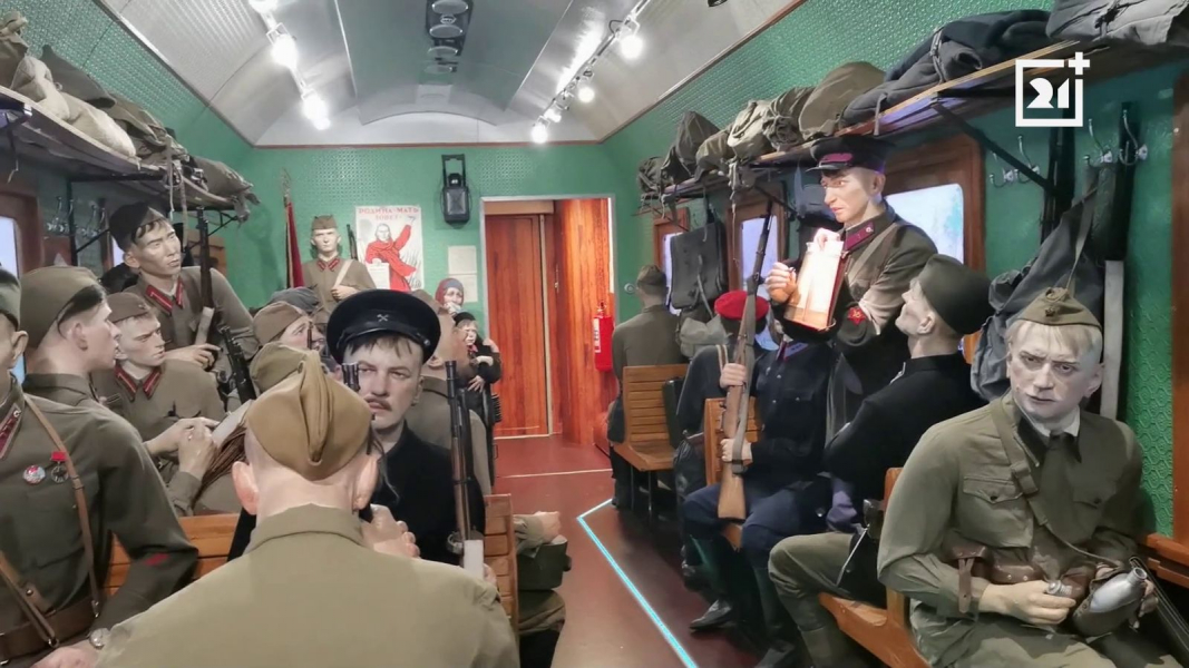 «Поезд Победы» в Мурманске: Захватывающие кадры выставки Поезд Победы