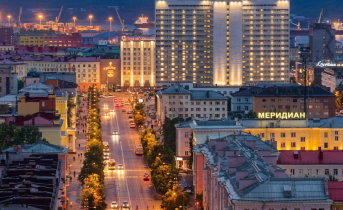 Необычная подсветка в центре Мурманска удивит северян Город