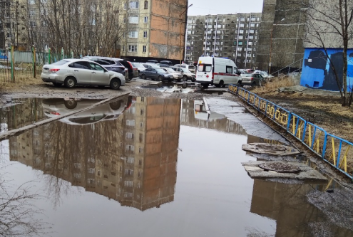 Северяне пришли в ужас от состояния дороги Дорога