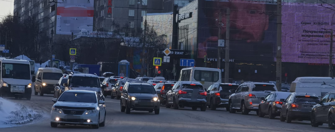 Мурманск встал в огромных пробках ДТП