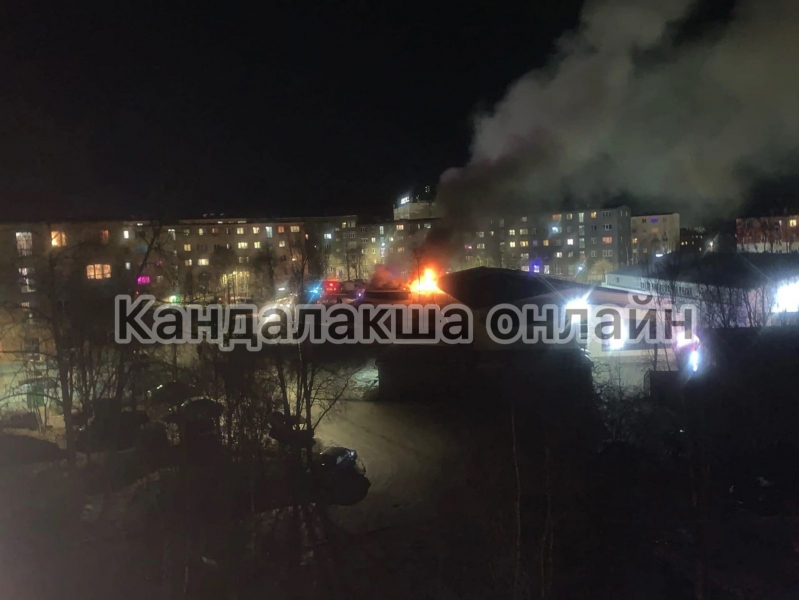 Пожар в торговом центре случился в Мурманской области Пожар