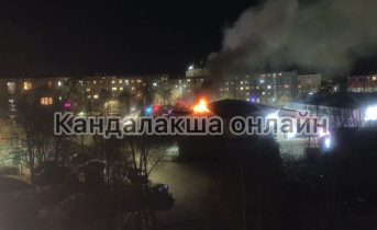 Пожар в торговом центре случился в Мурманской области Пожар