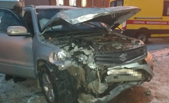 В серьезной аварии в центре Мурманска пострадал человек Авария