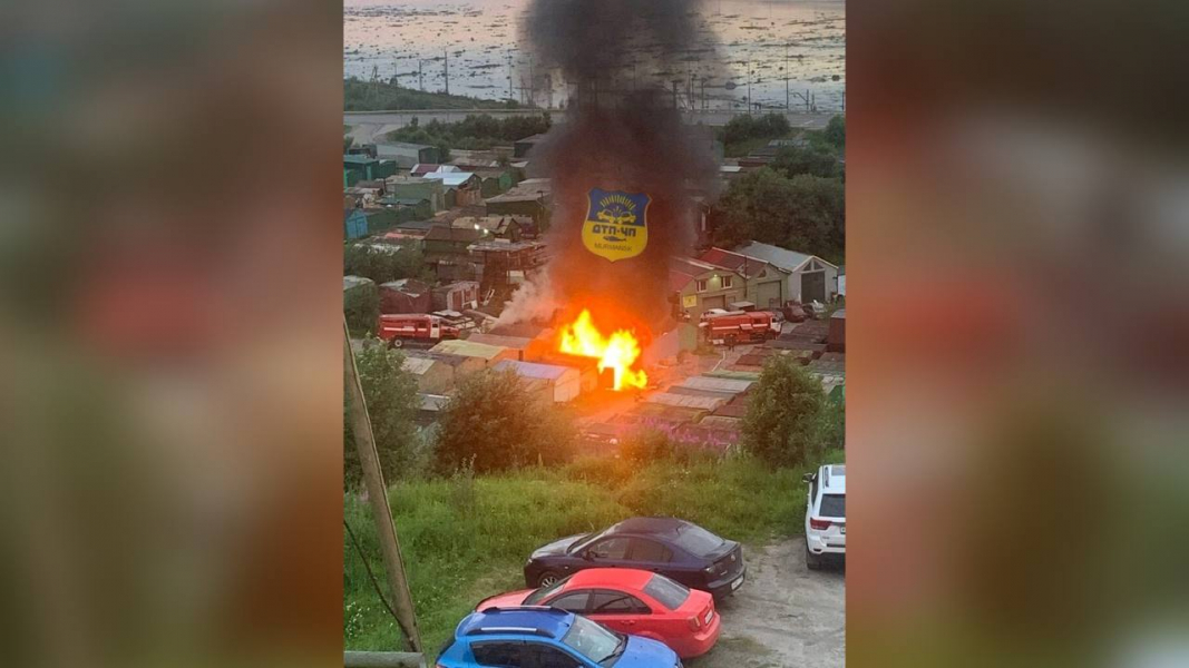В Мурманске ночью произошел пожар Пожар