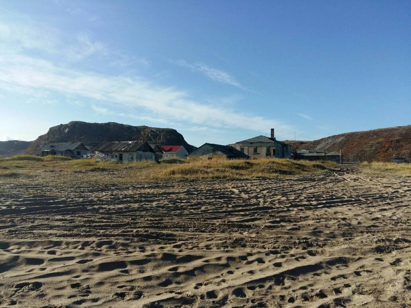 Без воды остался населенный пункт в Заполярье Мурманская область, Териберка, дома
