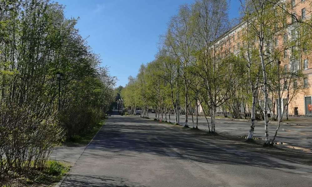 В центре Мурманска появился ледокол «Ленин» Центр