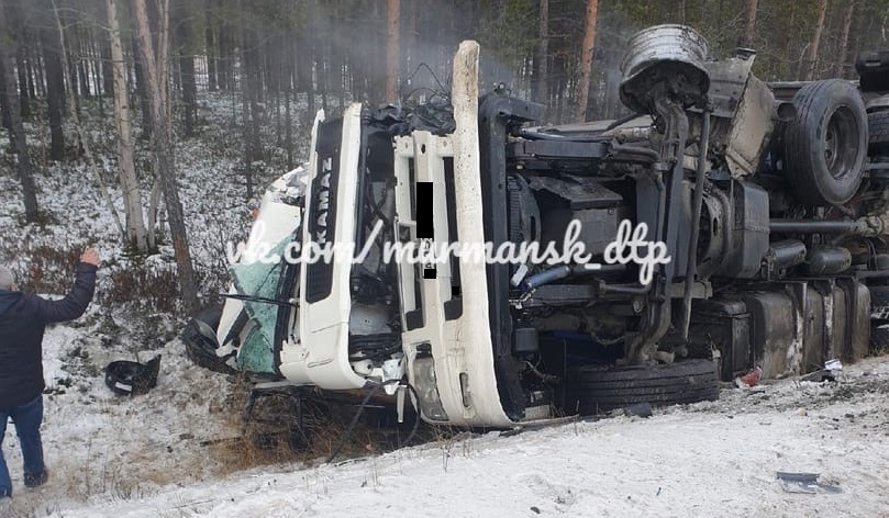 Стали известны подробности страшной аварии с фурами в Мурманской области ДТП