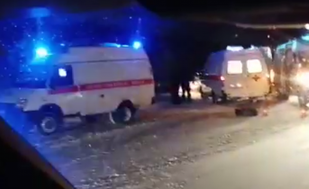 Последствия массовой аварии под Мурманском попали на видео ДТП