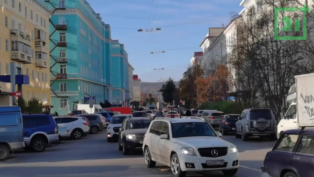 Пробка в Мурманске Пробка