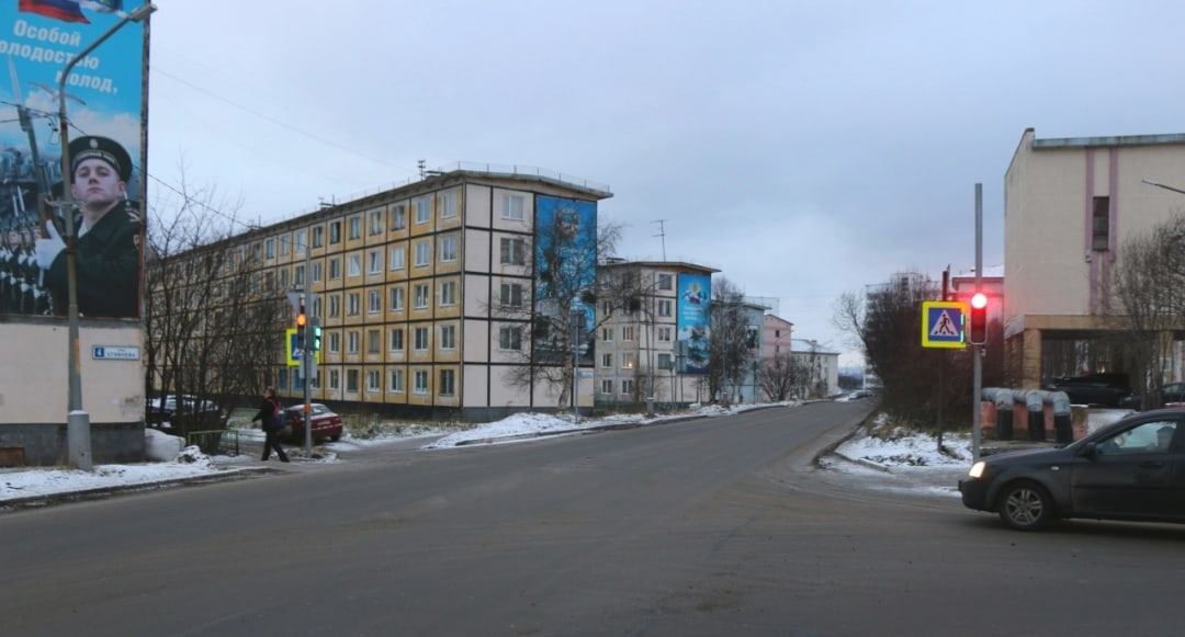 Новый светофор установили в Мурманской области Светофор