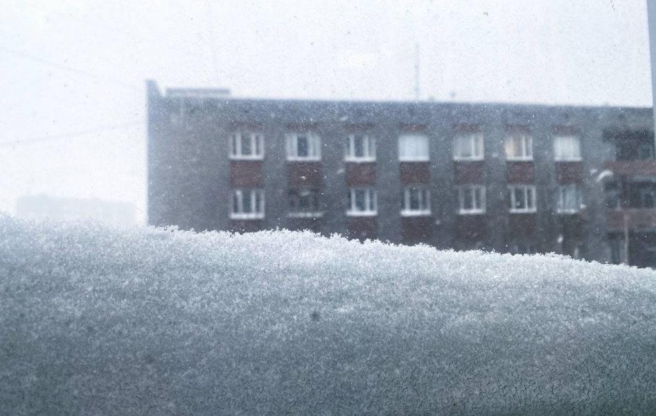Снегопад в Мурманске Мурманск