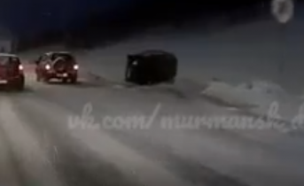 Последствия аварии в Мурманске попали на видео ДТП