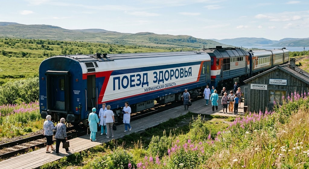 В Мурманской области начал работу «Поезд здоровья»
