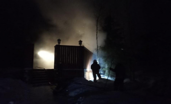 В Мурманской области обрушилась кровля дома Пожар