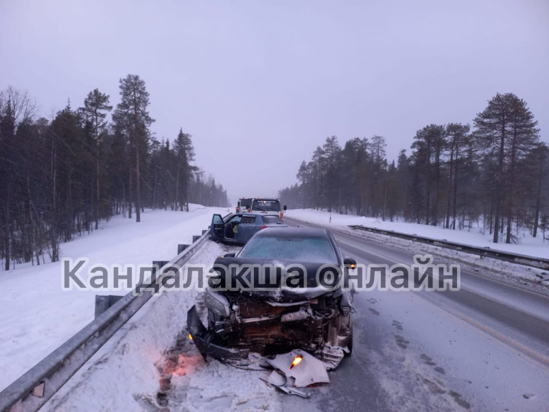 Две серьезных аварии произошли на трассе в Мурманской области ДТП