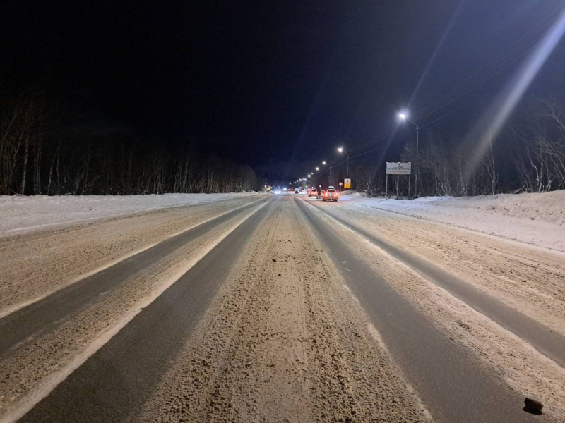 Девушка получила травмы в аварии в Мурманской области Дорога
