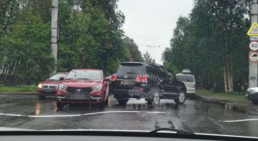 Пробка в Мурманске Авария