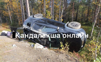 Возле моста в Мурманской области перевернулся автомобиль ДТП