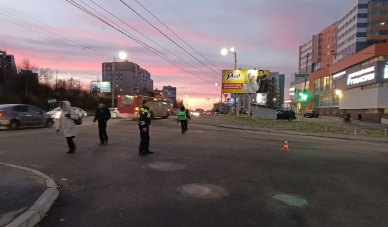 Мурманск, перекресток, ГАИ, инспекция, ДТП, закат