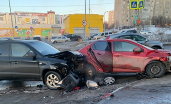 Момент ДТП в центре Мурманска попал на видео ДТП