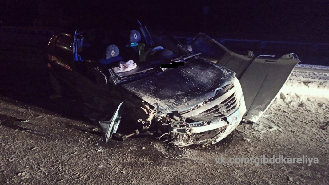66-летний житель Мурманской области пострадал в страшной аварии в Карелии ДТП