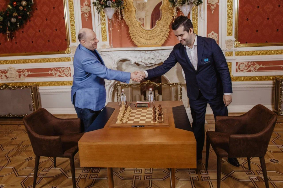 Президент «Норникеля» Владимир Потанин и известный гроссмейстер Сергей Шипов обсудили матч за шахматную корону Президент «Норникеля» Владимир Потанин и известный гроссмейстер Сергей Шипов обсудили матч за шахматную корону