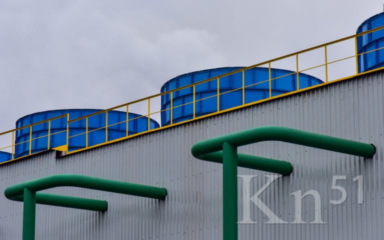 В Кольской ГМК реконструировали градирню сернокислотного отделения рафцеха Кольская ГМК