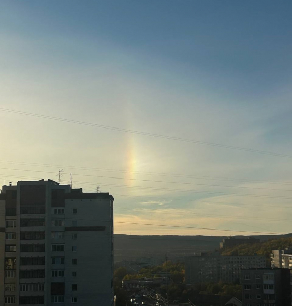 Невероятное явление наблюдали северяне в Мурманске Паргелий