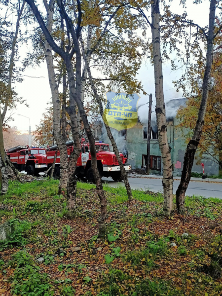В Мурманске произошел серьезный пожар Пожар