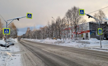 Опасный пешеходный переход появился в Мурманской области Пешеходный переход
