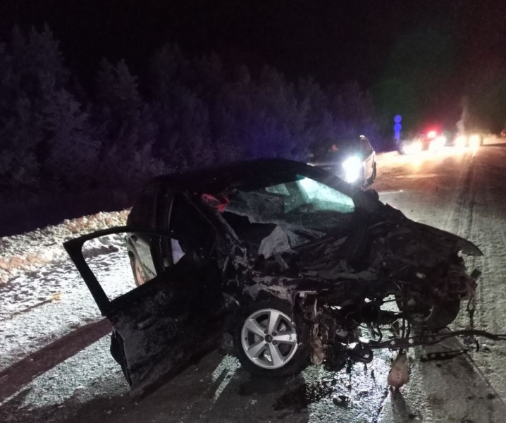 Страшная авария с пострадавшими в Заполярье: кадры с места происшествия ДТП