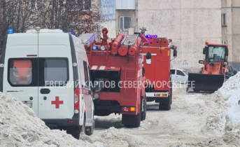 В жилом доме в Мурманской области произошел пожар Пожар