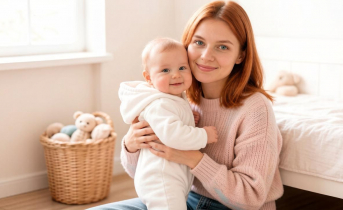 Выплата при рождении ребенка превысит 30 тысяч рублей с 2027 года Мама с ребенком