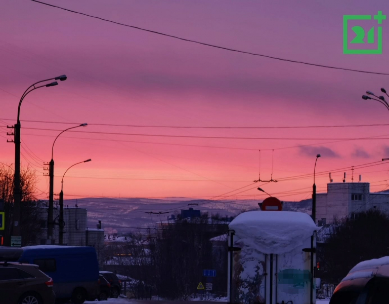 Закат в Мурманске Закат