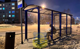 В Мурманске вандалы разбили остановку В Мурманске вандалы разбили остановку