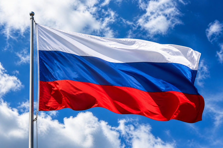 Россия объявила перемирие Флаг России