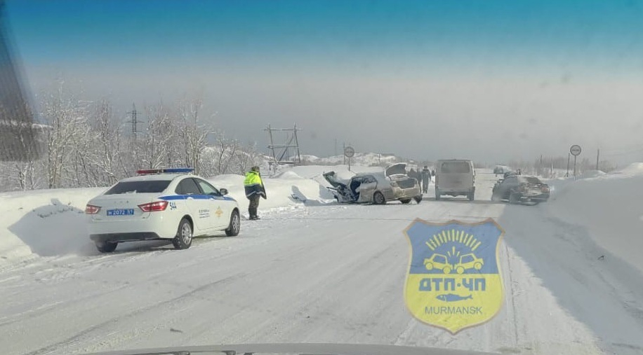 Последствия массовой аварии в Мурманской области попали на видео ДТП