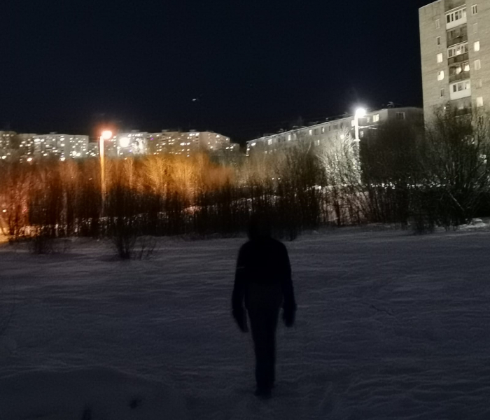 Северяне столкнулись с опасным препятствием на улице в Мурманске Двор