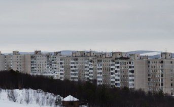 Перекрыли дорогу в Мурманске к домам Мурманск