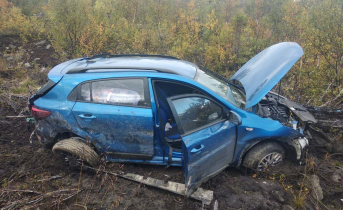 В результате серьезной аварии на трассе Мурманской области пострадал человек ДТП