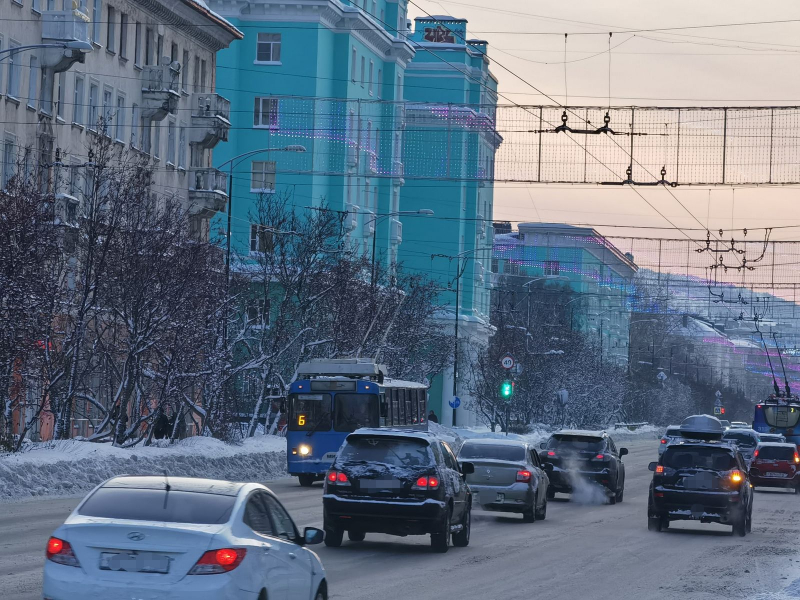Мурманск, дорога