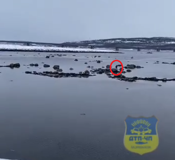Мурманчанин попал в ловушку во время прилива Прилив