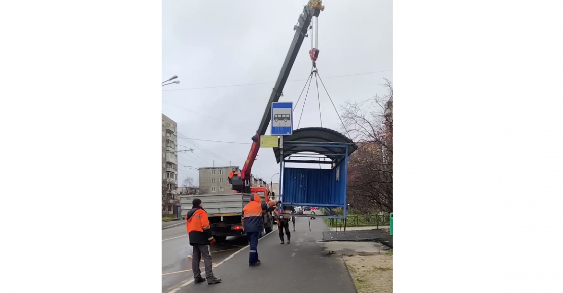Жители одной из мурманских улиц остались без остановки Остановка