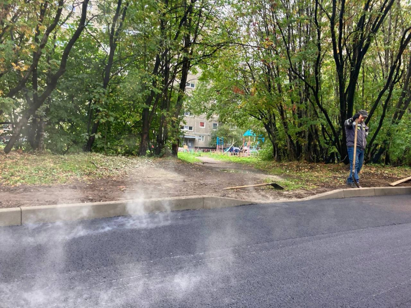 В Мурманске обновляют участок дороги Мурманск, дороги, ремонт работ