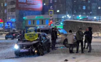 Момент ДТП в центре Мурманска попал на видео ДТП