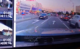 Странный маневр на дороге в Мурманске попал на видео Дорога