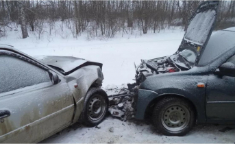 На трассе в Мурманской области произошло лобовое столкновение ДТП
