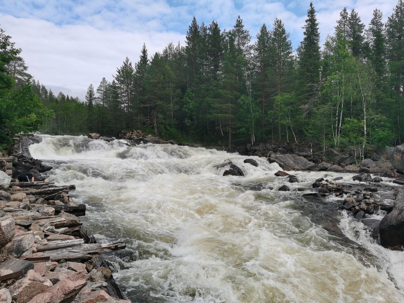 Водопад в Кандалакшском районе Водопад Мурманская область